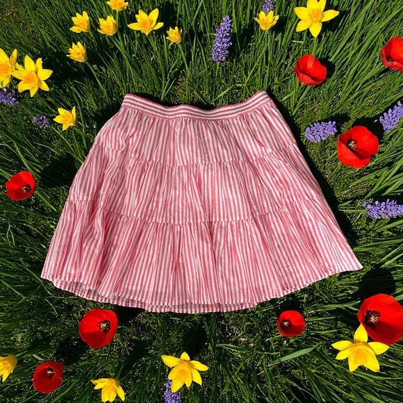 Michael Kors Dresses & Skirts - MICHAEL KORS Candy Stripe Tiered Skirt Size Small